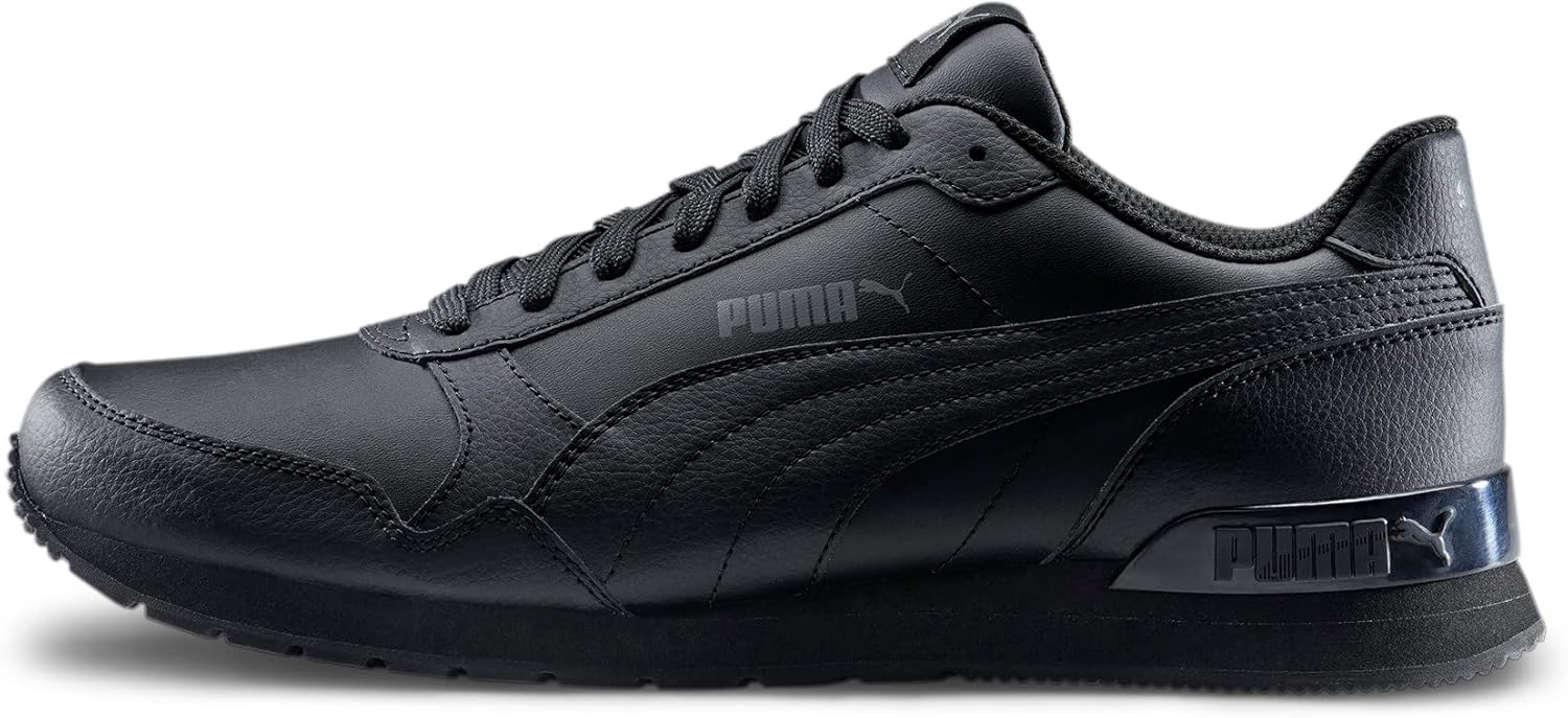 Кроссовки PUMA St Runner унисекс на застежке-липучке, черный — фото 3