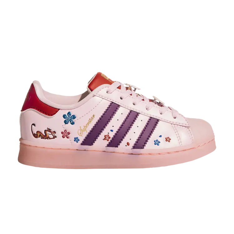 

Кроссовки Adidas Disney x Superstar C, розовый