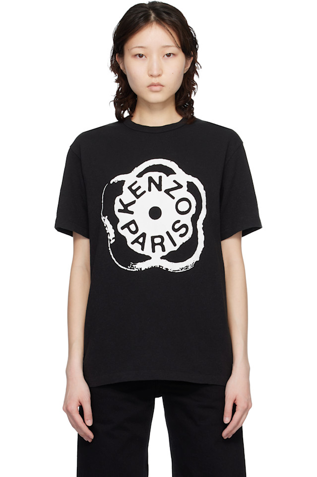 

Футболка свободного кроя Kenzo Paris 'boke flower 2.0', черный