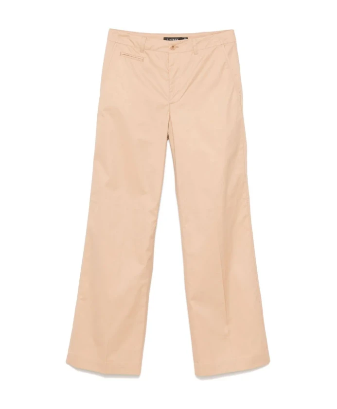 

Брюки прямого кроя с высокой посадкой Ralph Lauren, бежевый