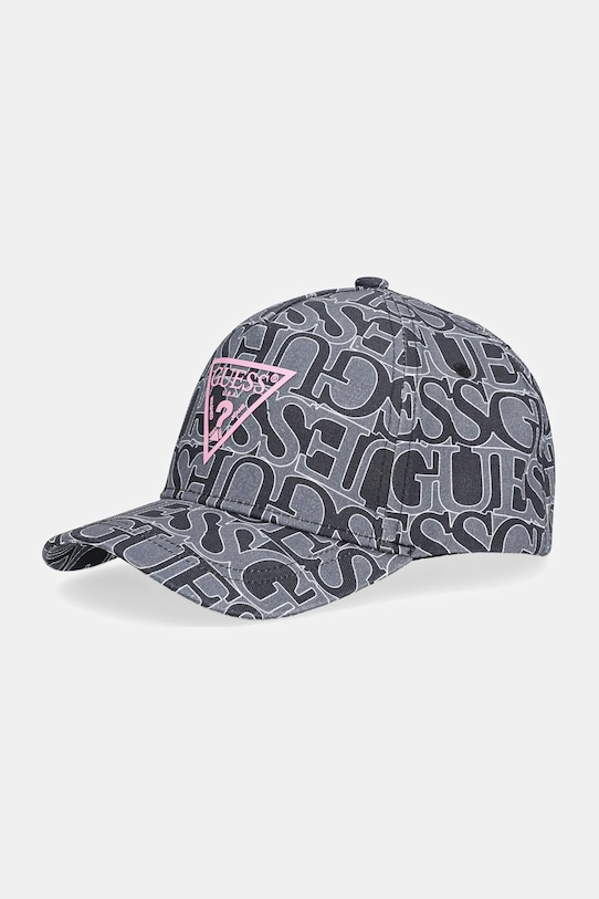 

Детская хлопковая кепка с козырьком Guess, черный