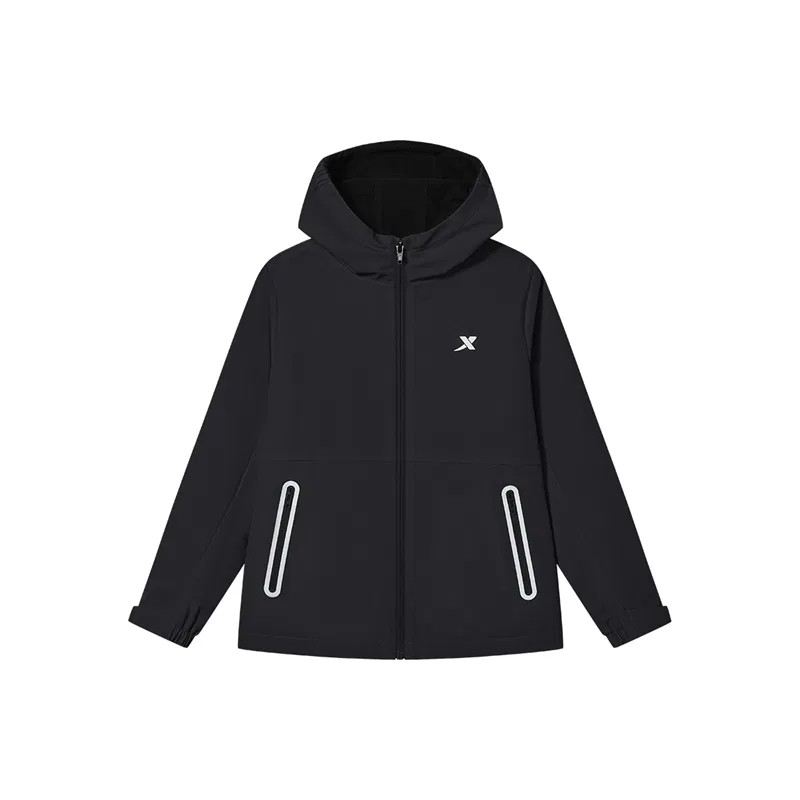 Куртка детская с капюшоном XTEP Polar Fleece Pure Black