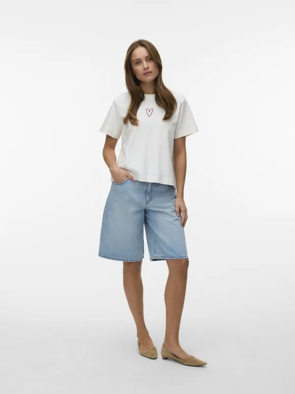 

Футболка с принтом vmsara mette box noos Vero Moda, Snow White, Белый, Футболка с принтом vmsara mette box noos Vero Moda, Snow White