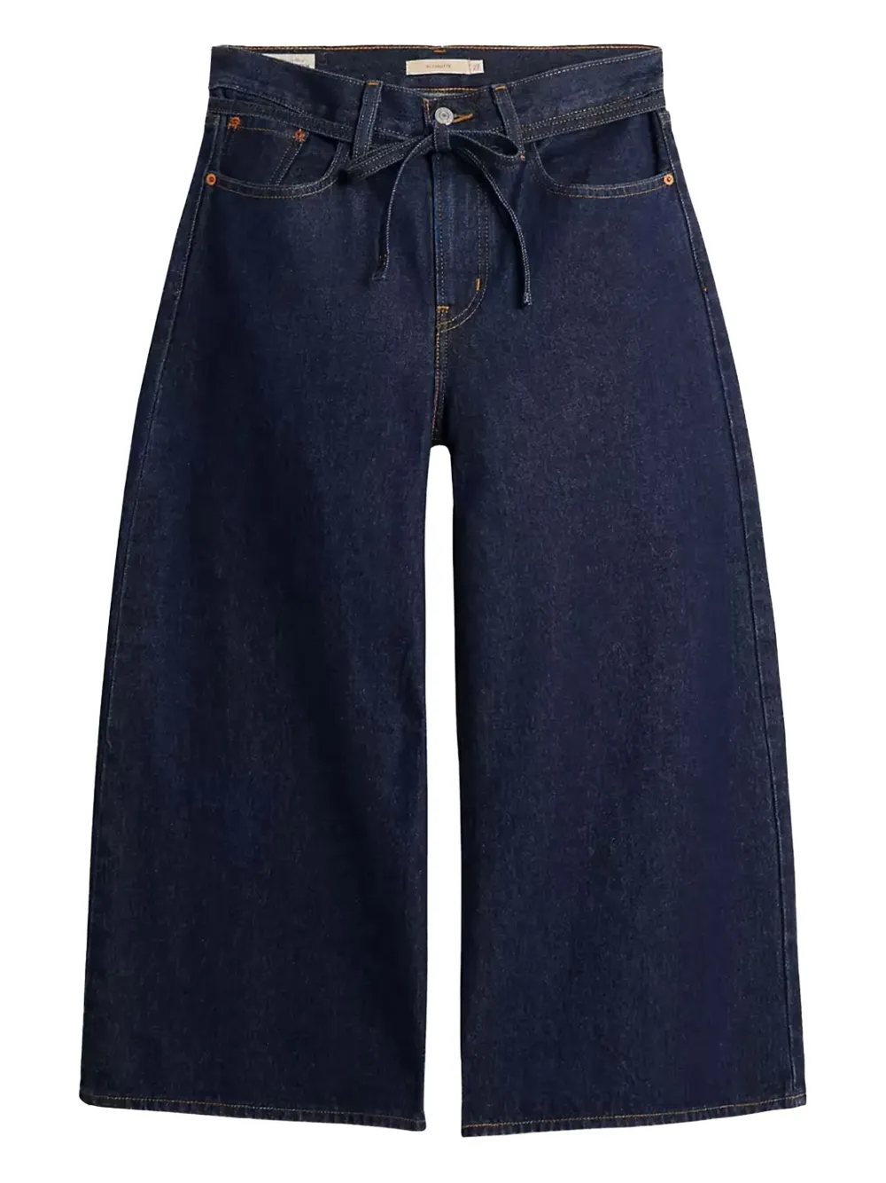 

Укороченные джинсы с завязкой на талии Levi's, синий
