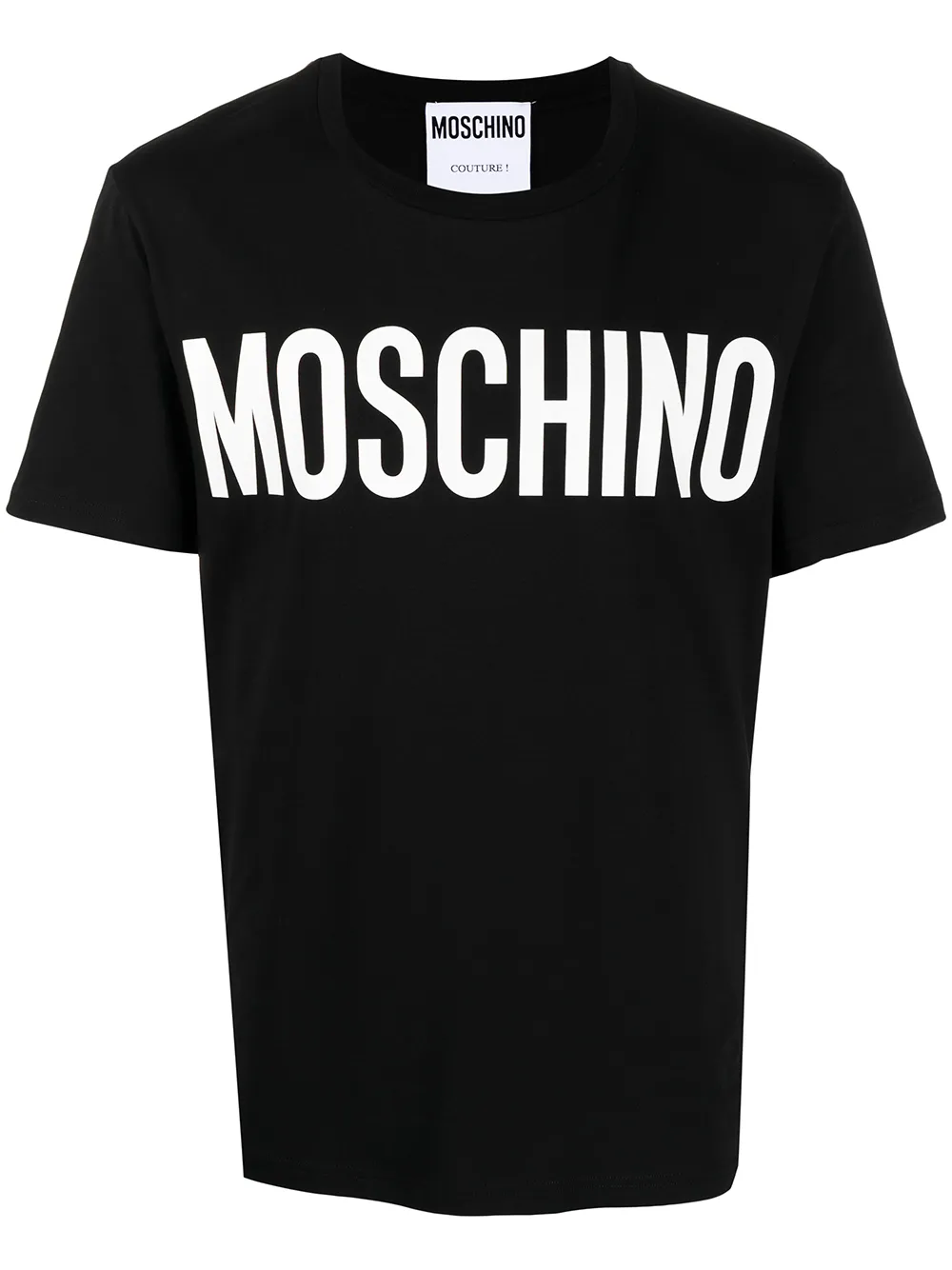 

Футболка с короткими рукавами и логотипом Moschino, черный