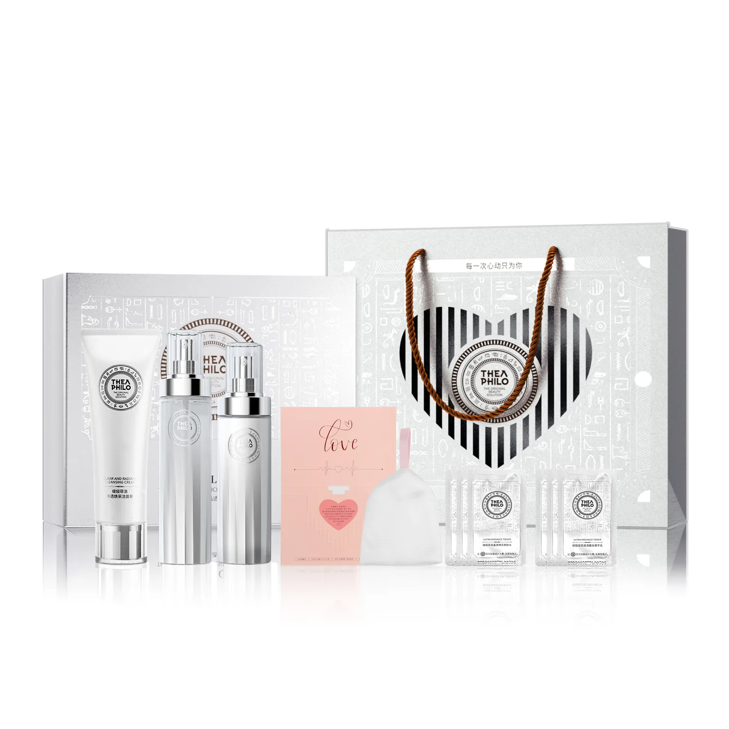 THEA PHILO Набор для ухода за кожей Romantic Heartbeat Box Limited Edition, Romantic Heartbeat Box[Two-Piece Set] — фото 2