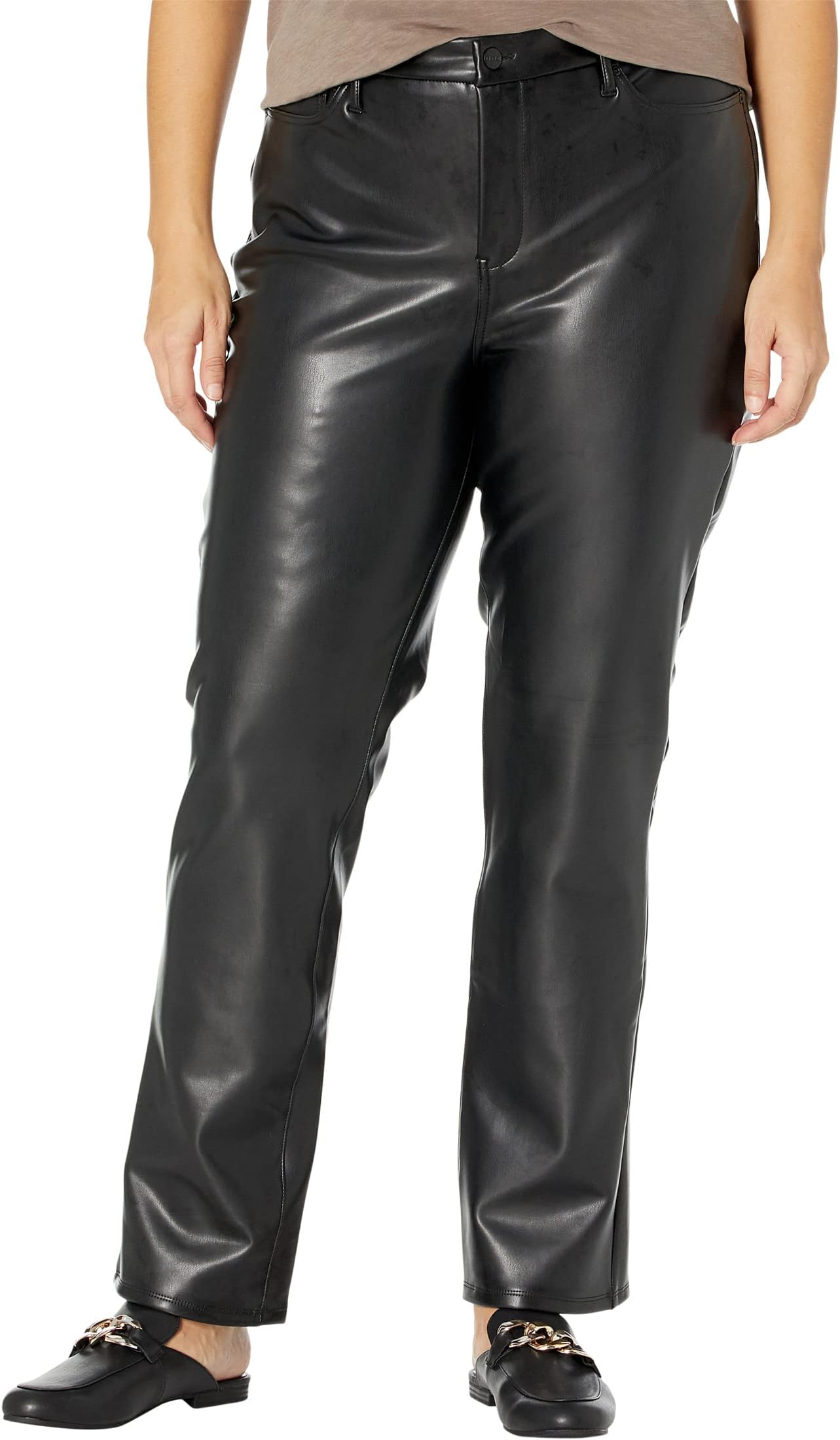 

Женские джинсы Marilyn Straight размера Plus, черного цвета NYDJ, Black