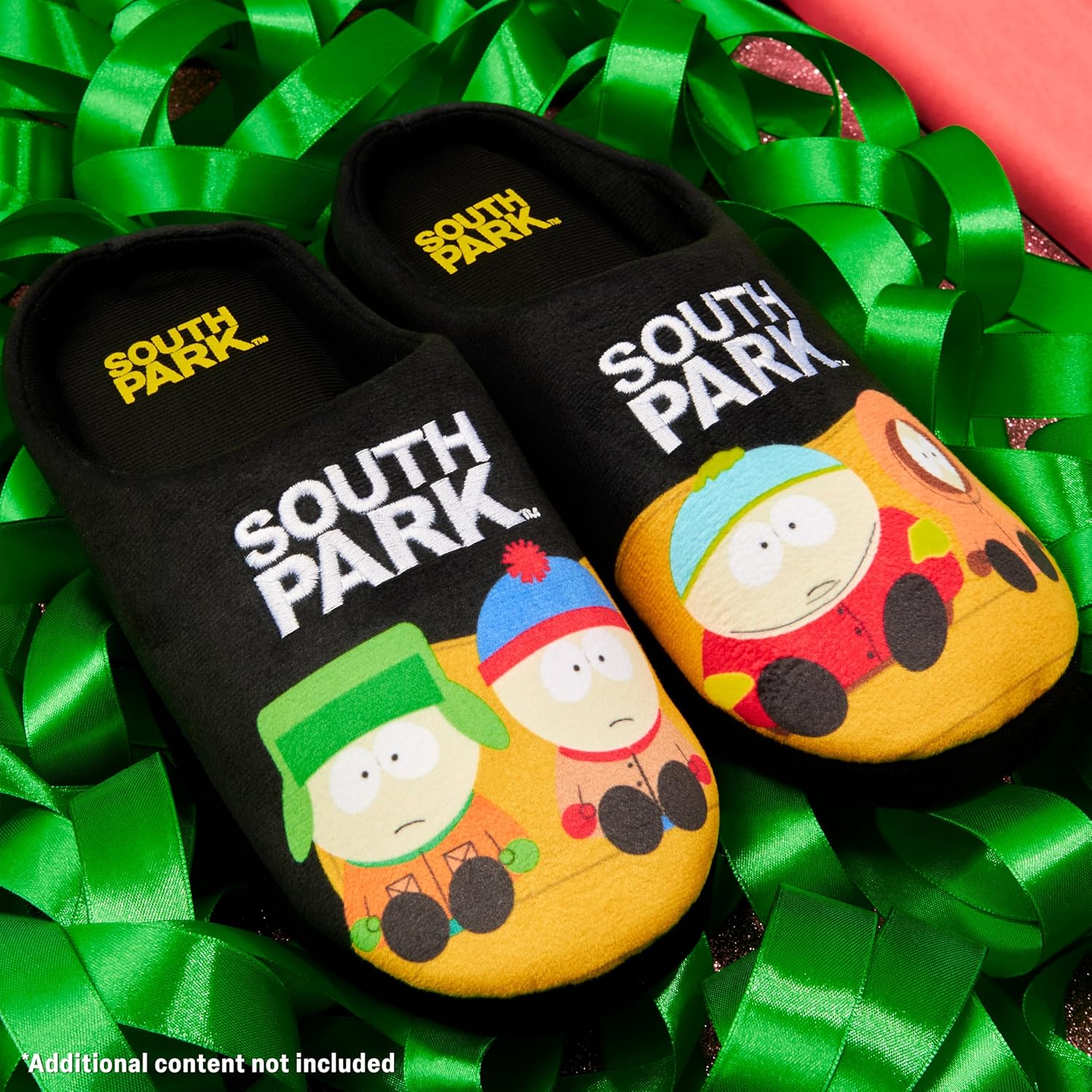 Мужские домашние тапочки South Park с открытой пяткой, нескользящие и уютные- забавный подарок для мужчин, черный — фото 2