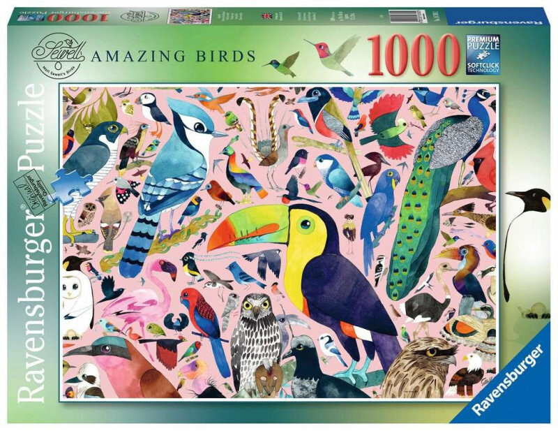 

Ravensburger, пазл Matt Sewls Великолепные птицы, 1000 шт.