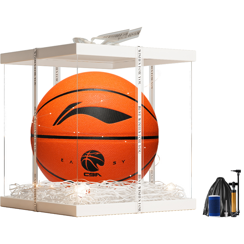 

LINING Баскетбольный мяч PU Brown размер 7 тренировочный