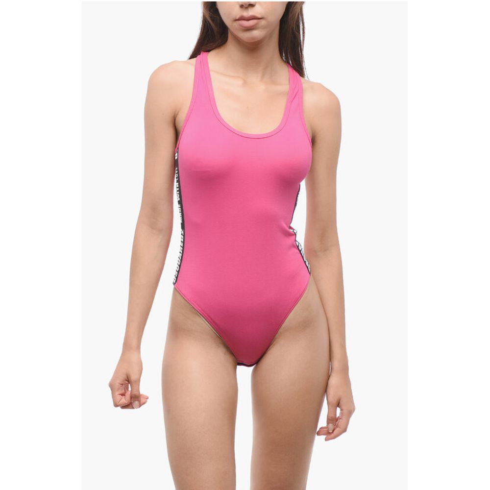 

Хлопковое боди с логотипами по бокам Dsquared2, мультиколор