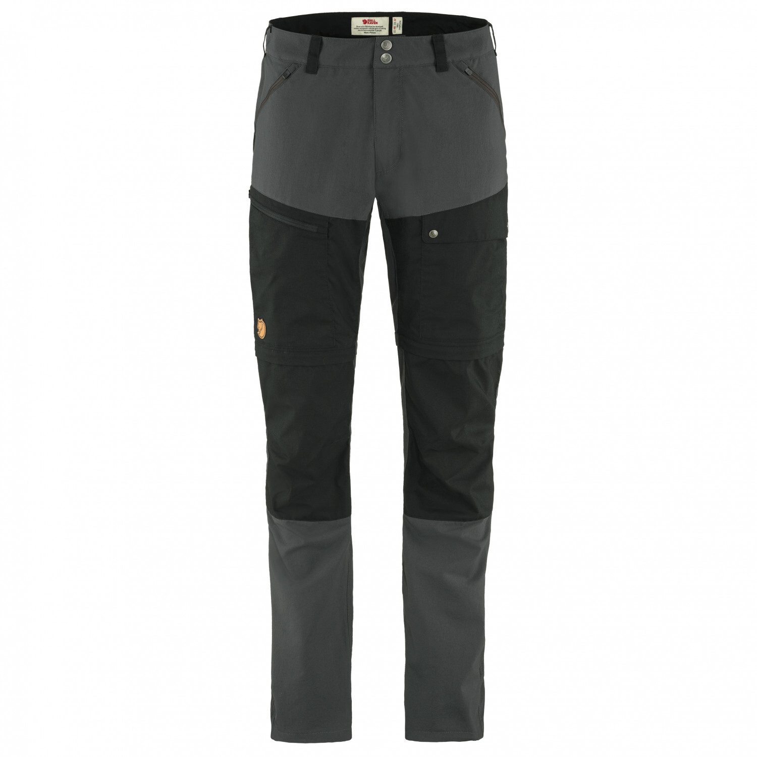 

Трекинговые брюки Fjällräven Abisko Midsummer Zip Off Trousers, цвет Dark Grey/Black