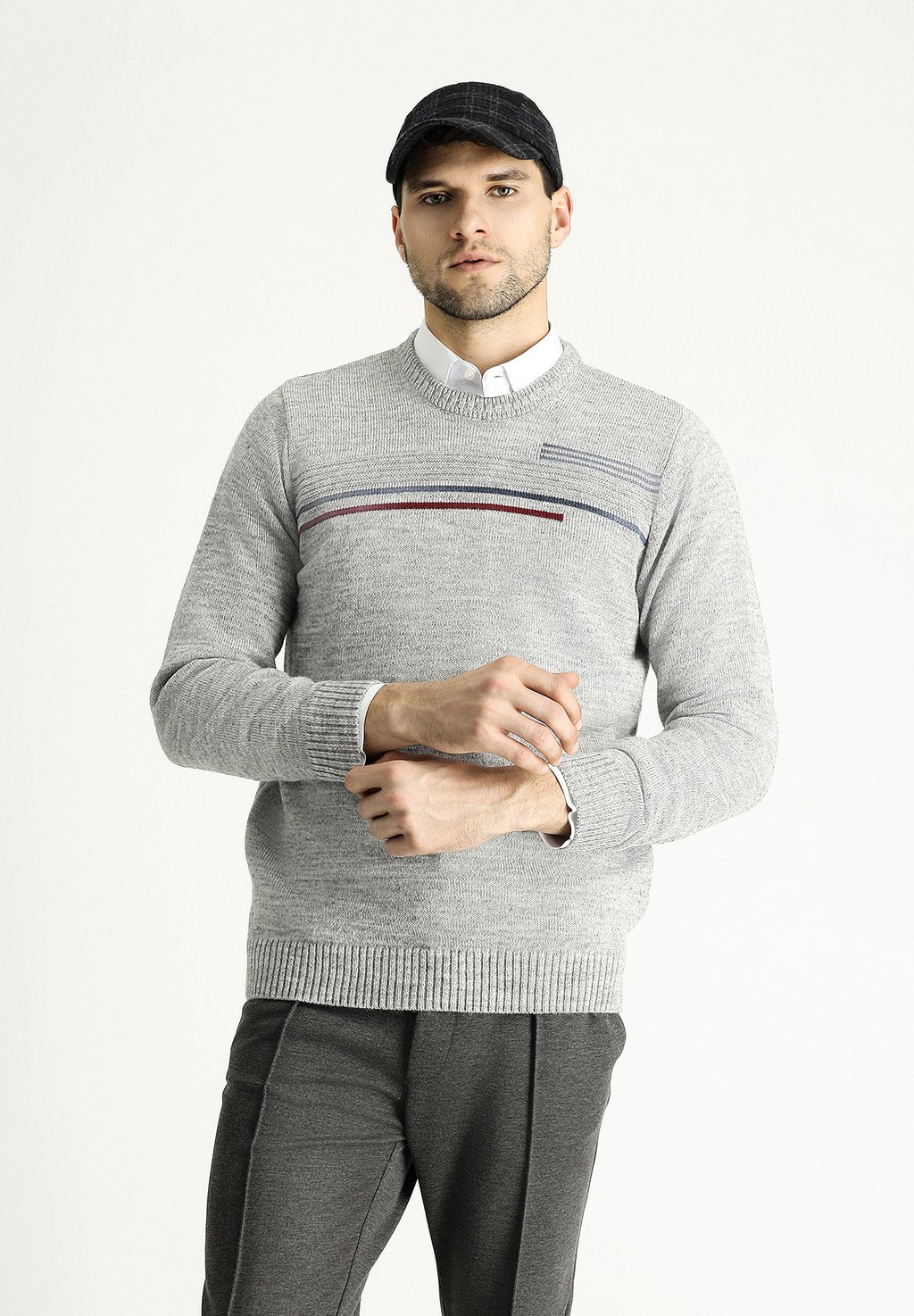 

Джемпер CREW NECK REGULAR FIT Kigili, серый