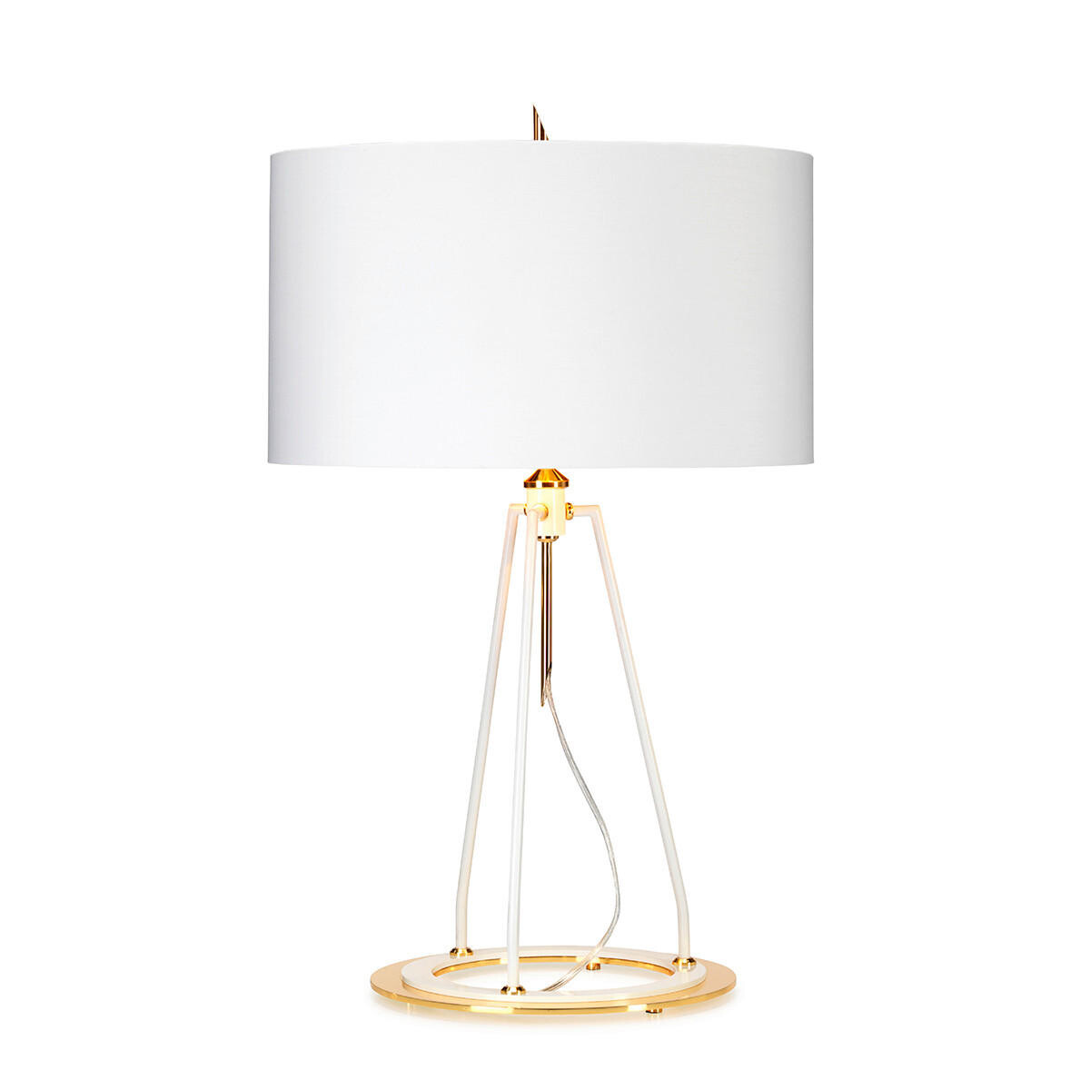 

Настольная лампа Elstead Lighting, 45x73,7 см, белый/золотой
