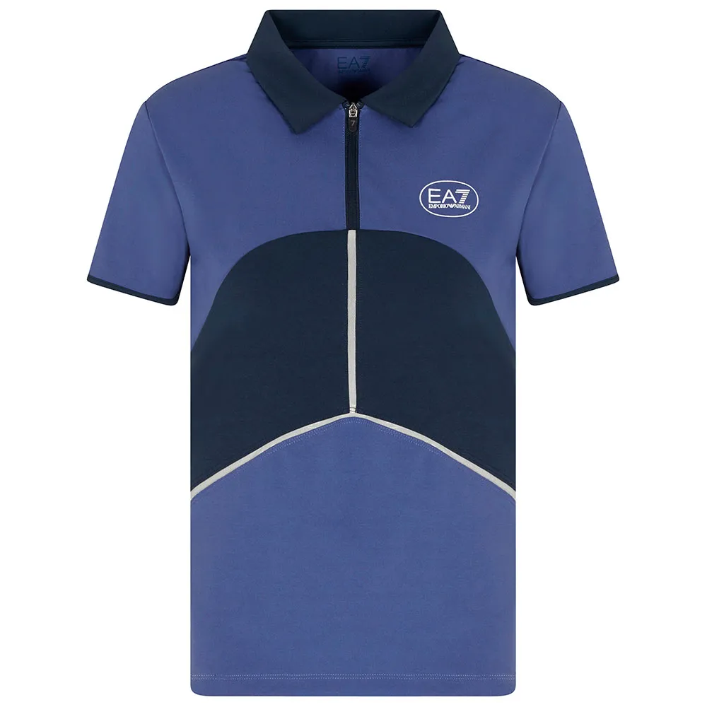 

Поло с коротким рукавом EA7 EMPORIO ARMANI Tennis Pro Freestyle, синий