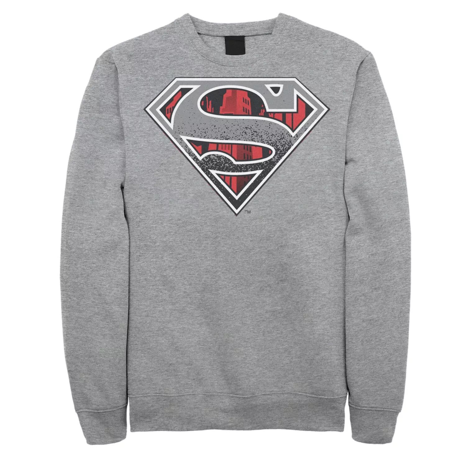 

Мужской свитшот с логотипом на груди Superman Skyline DC Comics