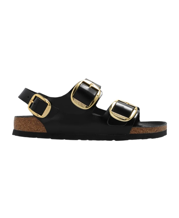 Босоножки Milano с большими пряжками Birkenstock, черный
