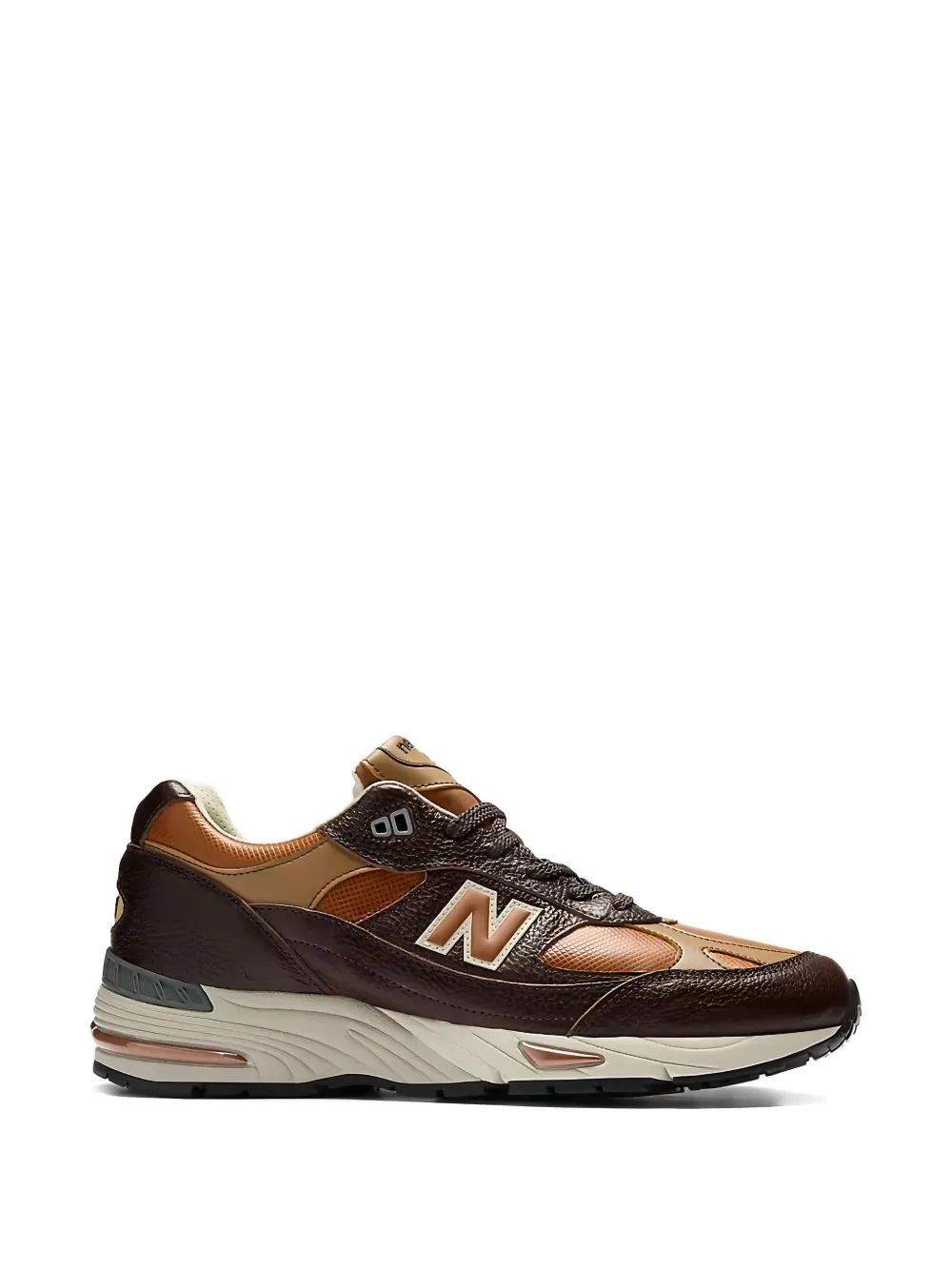 Кроссовки Made in UK M991v1 с логотипом NEW BALANCE, коричневый