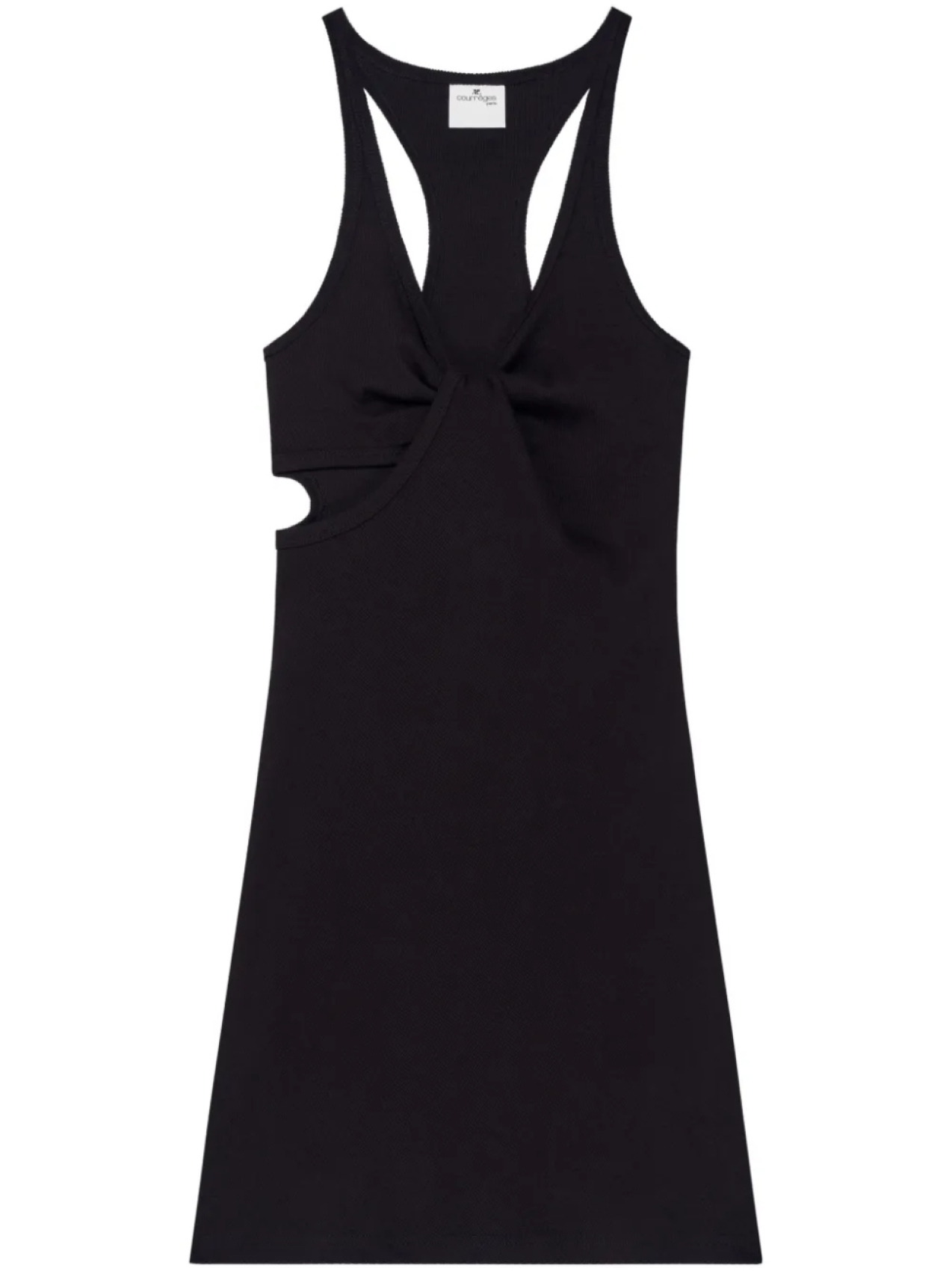 

Мини-платье Courrèges Twist 90-х годов, черный