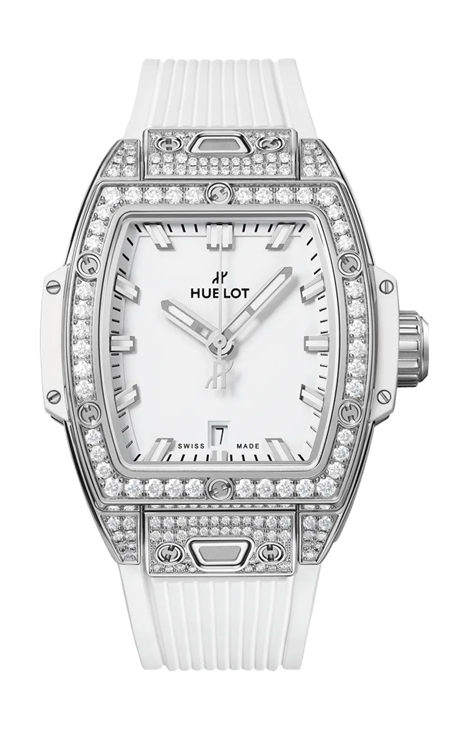 SPIRIT OF BIG BANG СТАЛЬ БЕЛЫЕ С ПАВЕ 32 ММ - 682.SE.2010.RW.1604 HUBLOT, серебряный