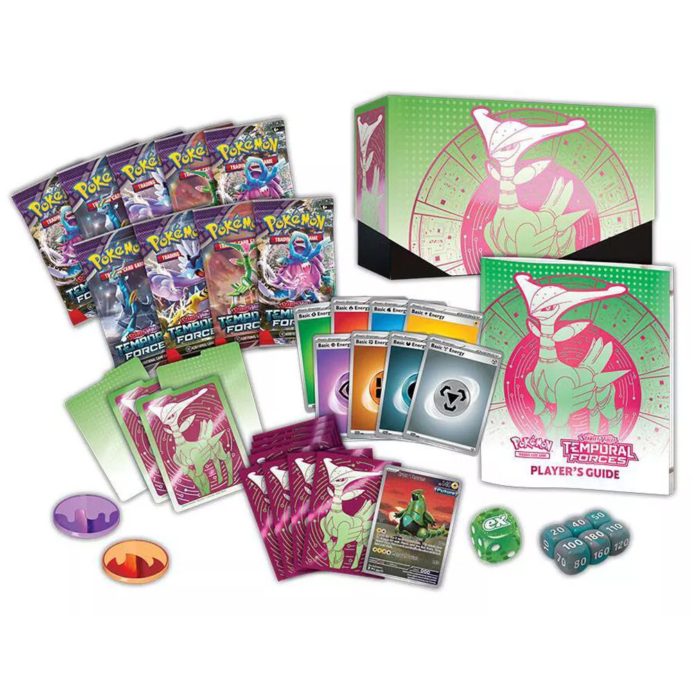 

Карточная игра The Pokemon Company Int'l Pokemon TCG: Scarlet & Violet: Temporal Forces - Elite Trainer Box - Iron Leaves