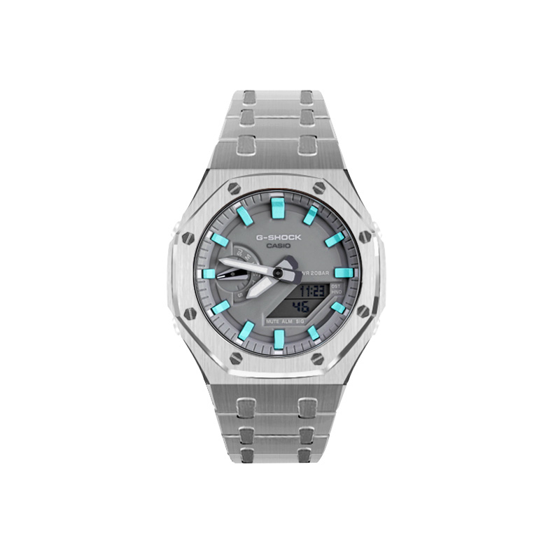

Серые часы унисекс 48,5 мм CASIO