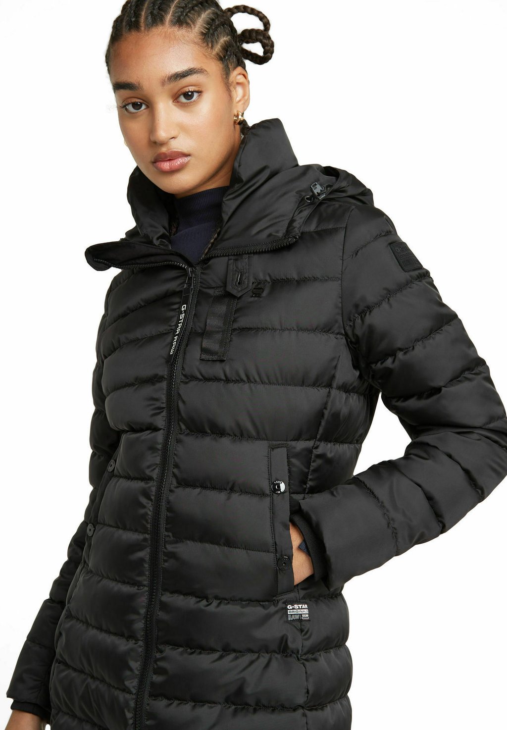

Зимнее пальто HOODED G-STAR, черный