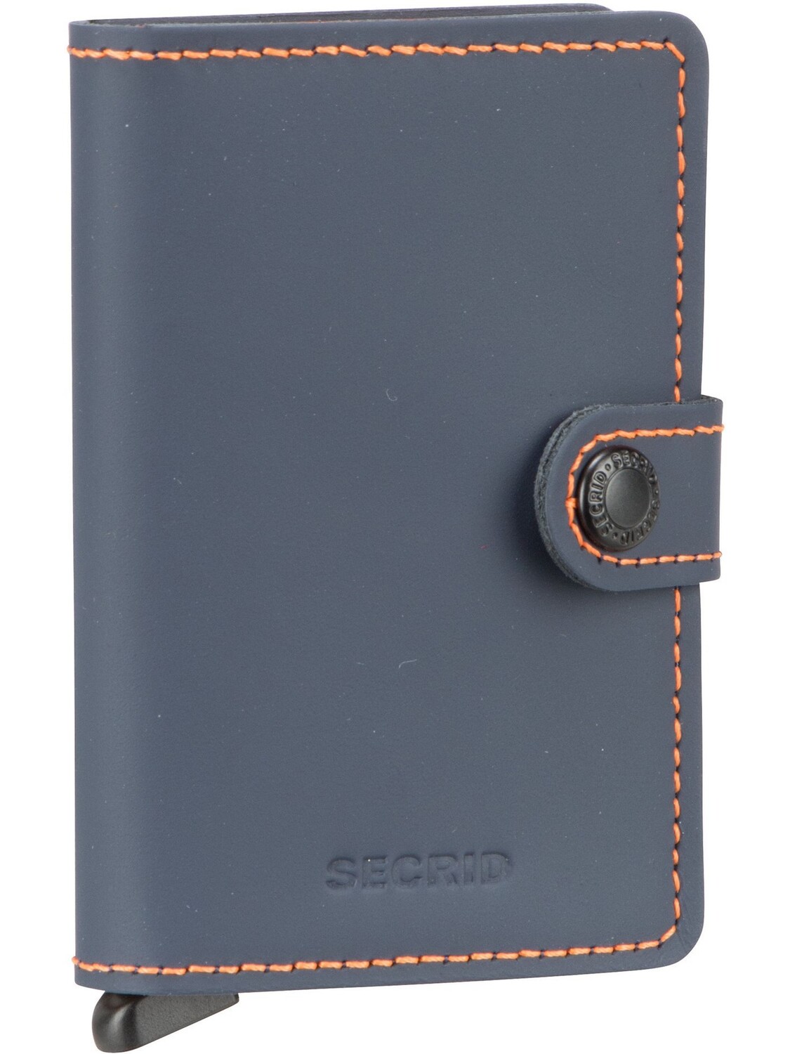 

Кошелек Secrid Mini Matte, цвет Night Blue-Orange