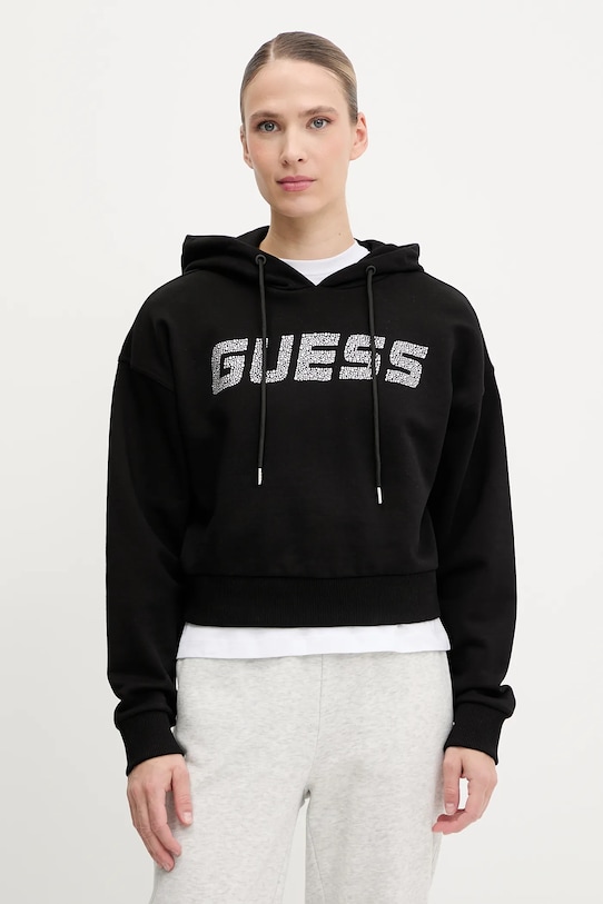 

Хлопковая толстовка PRIMULA Guess, черный