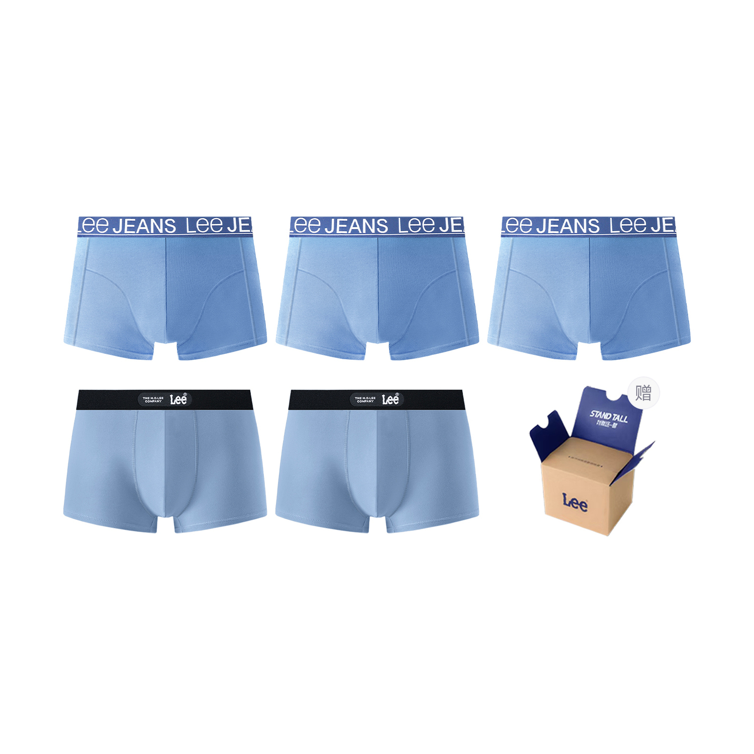 

Lee Классический 101 подарочный набор нижнего белья для мужчин, 5 пар