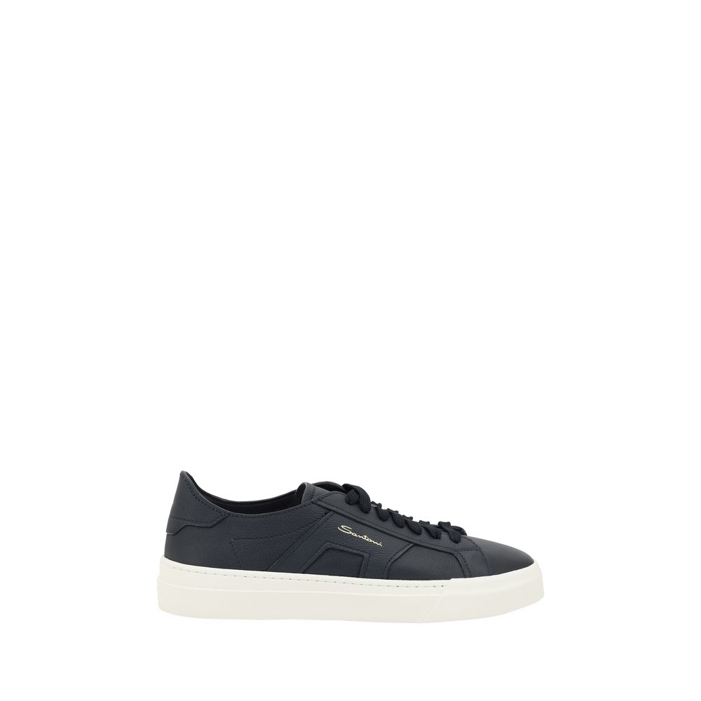 

Кожаные мужские кроссовки Santoni, черный