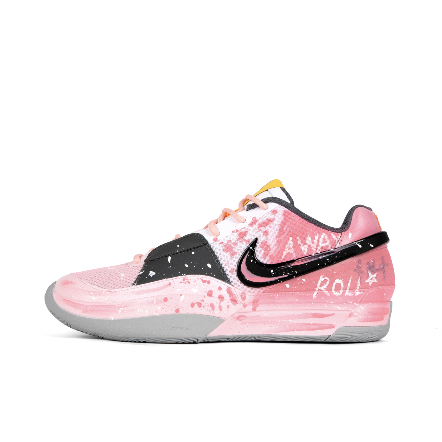 

Nike Дышащие баскетбольные кроссовки Ja 1 с противоскользящей и износостойкой подошвой, низкие, унисекс, розовые, цвет Pink