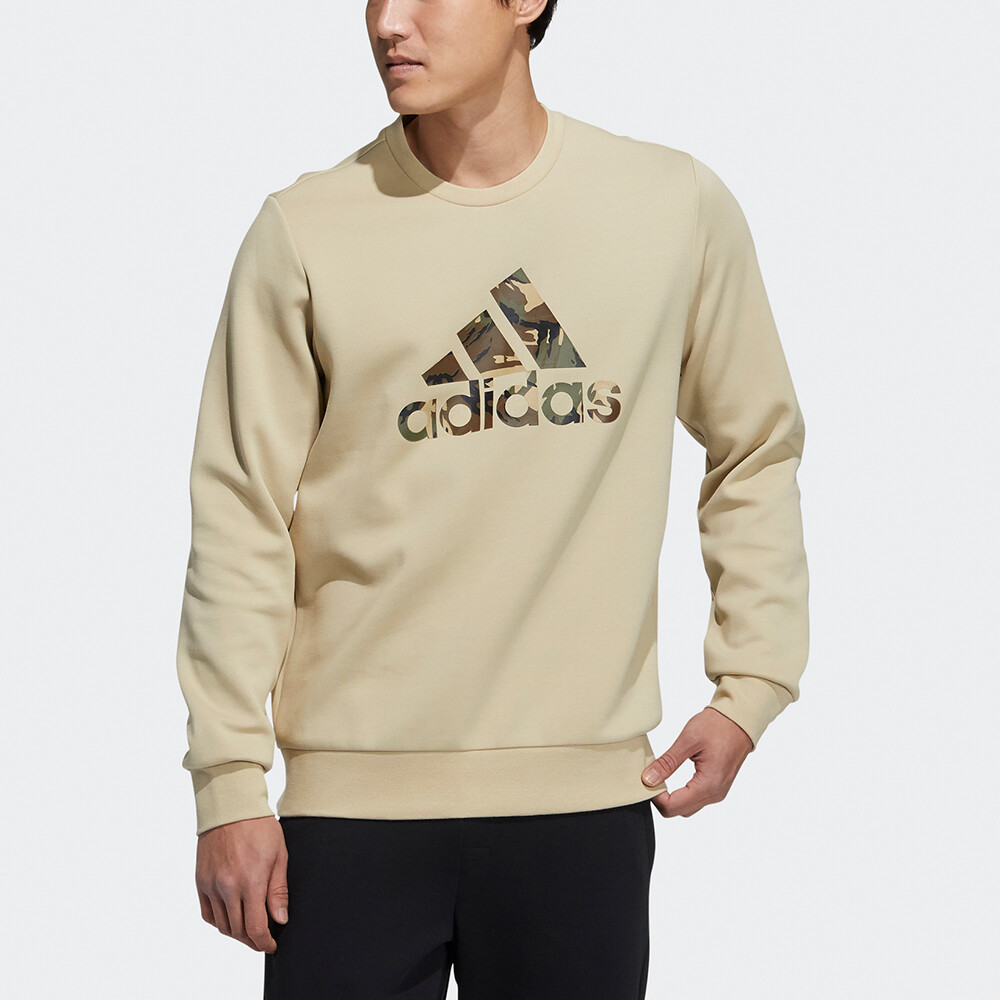 Толстовка мужская пастельно-желтая Adidas, светло-желтый — фото 3