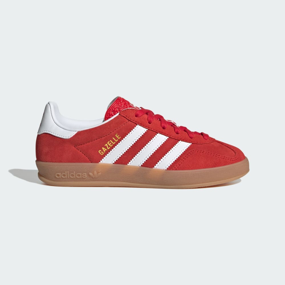 

Кроссовки Adidas Gazelle Indoor Shoes Kids, цвет Better Scarlet/Cloud White/Gum