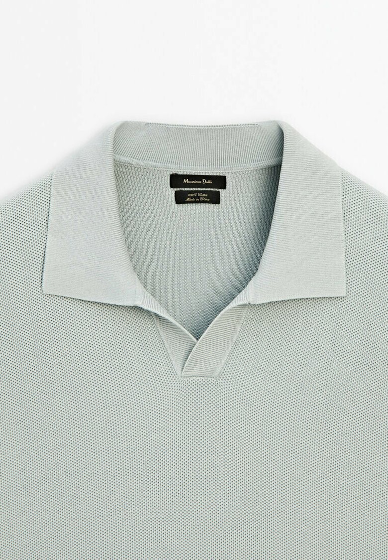 

Рубашка-поло Short Sleeves Massimo Dutti, светло-голубая