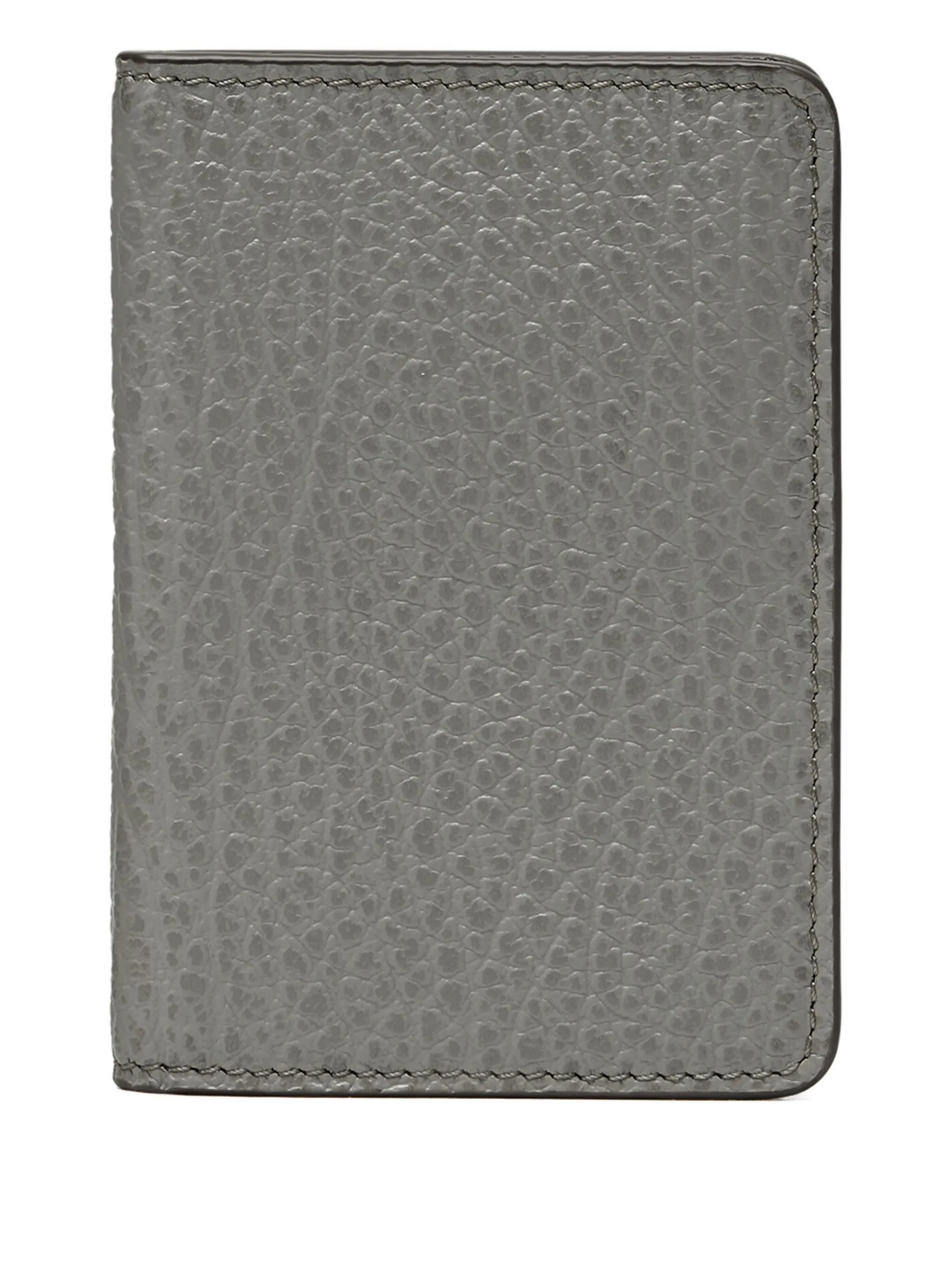 

Картхолдер из зернистой кожи Maison Margiela, серый