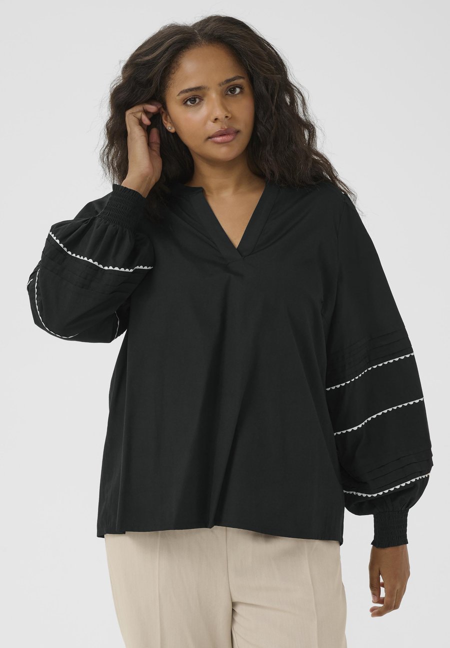 

Блуза Kaffe Curve Blouse, Black Deep/Black