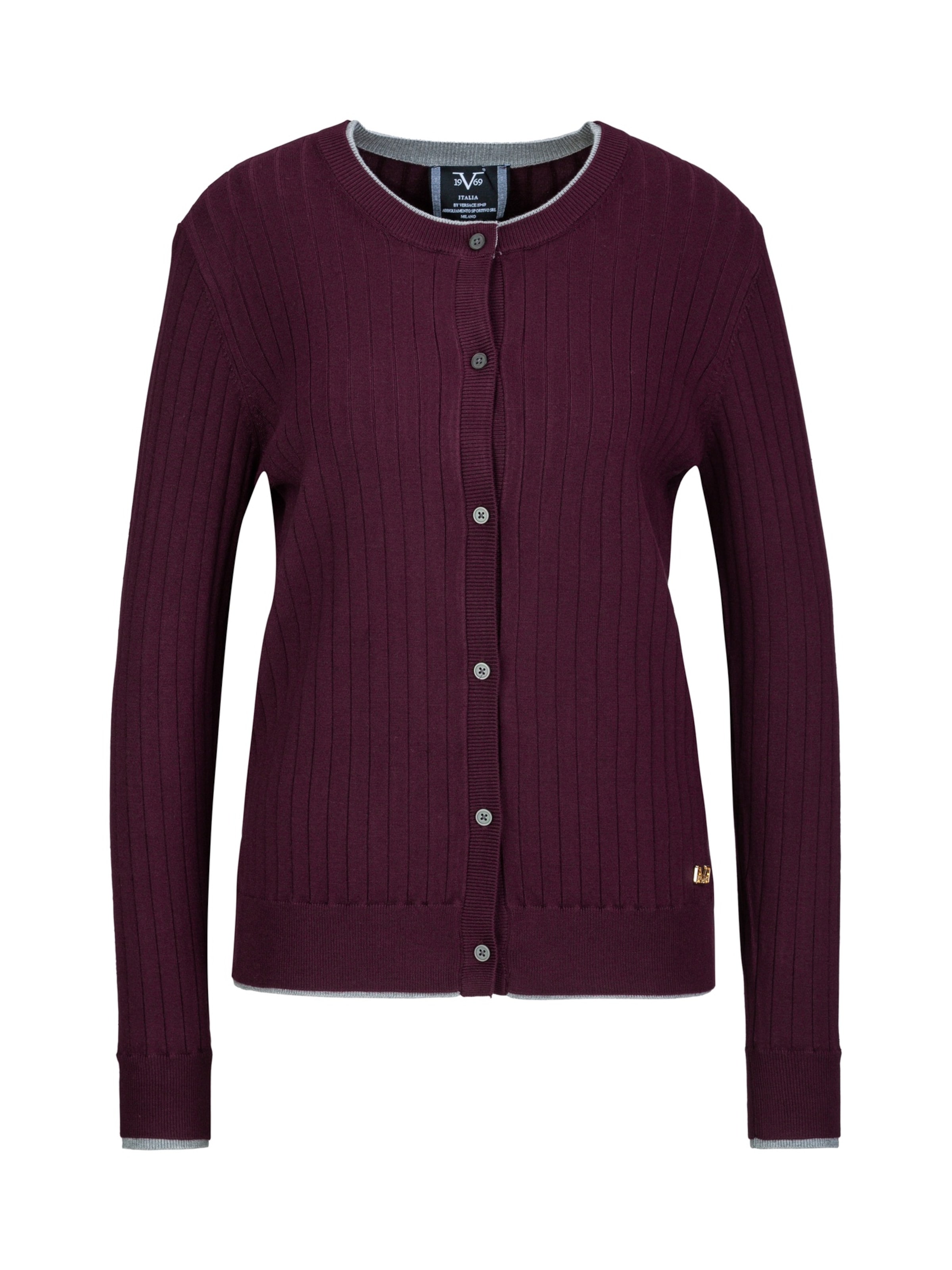 

19V69 ITALIA Вязаный кардиган 'Caro' в красном цвете