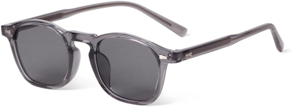 

Солнцезащитные очки с защитой от УФ-излучения UV400 | Прозрачная серая оправа Rivets | Линзы конфетных цветов для занятий спортом на открытом воздухе и вождения DSVIGF, 04