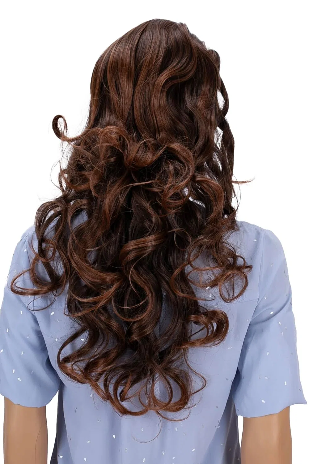Парик PRETTYSHOP Fashion Lady длинный вьющийся блонд Caisha, Brown #2T30 Ph102 — фото 3