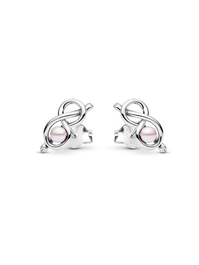 

Серьги Pandora Infinity Knot Stud Earrings, стерлинговое серебро