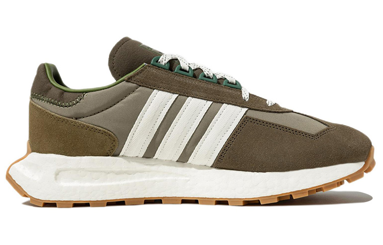Adidas Originals Ретропи E5 противоскользящие и износостойкие легкие низкие повседневные беговые кроссовки унисекс коричневые белые — фото 2