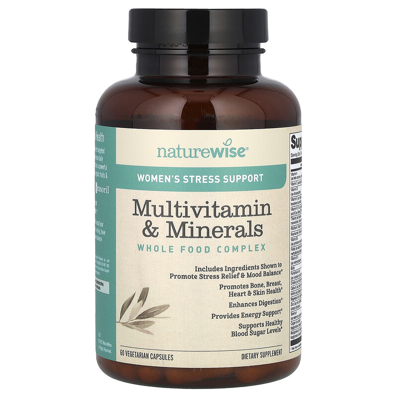 

NatureWise, Мультивитамины и минералы для женщин, 60 вегетарианских капсул