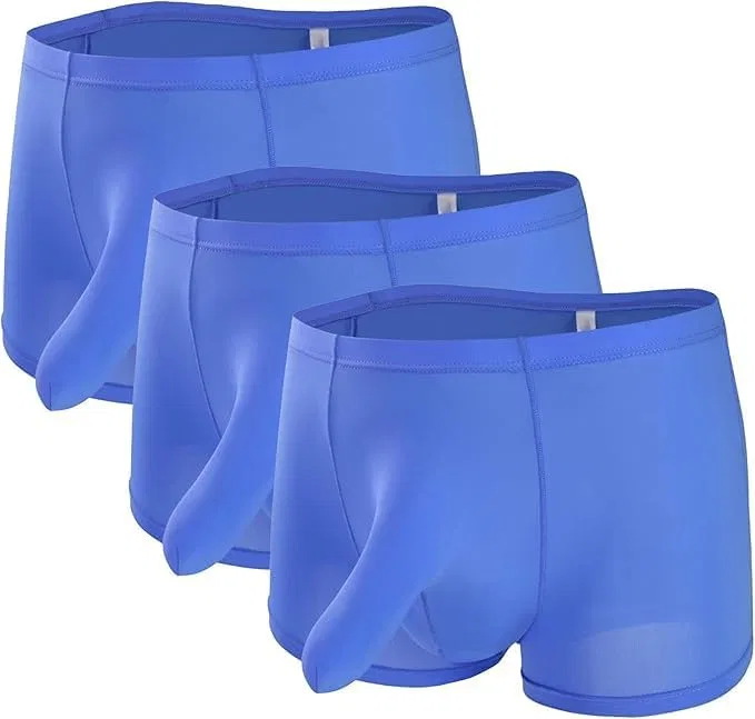 Боксеры, stretch, Blue-pc3