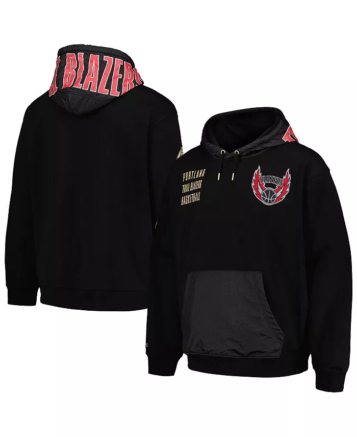 

Мужская черная толстовка с капюшоном Portland Trail Blazers Team OG 2.0 Vintage Logo Fleece Pullover Hoodie Mitchell & Ness