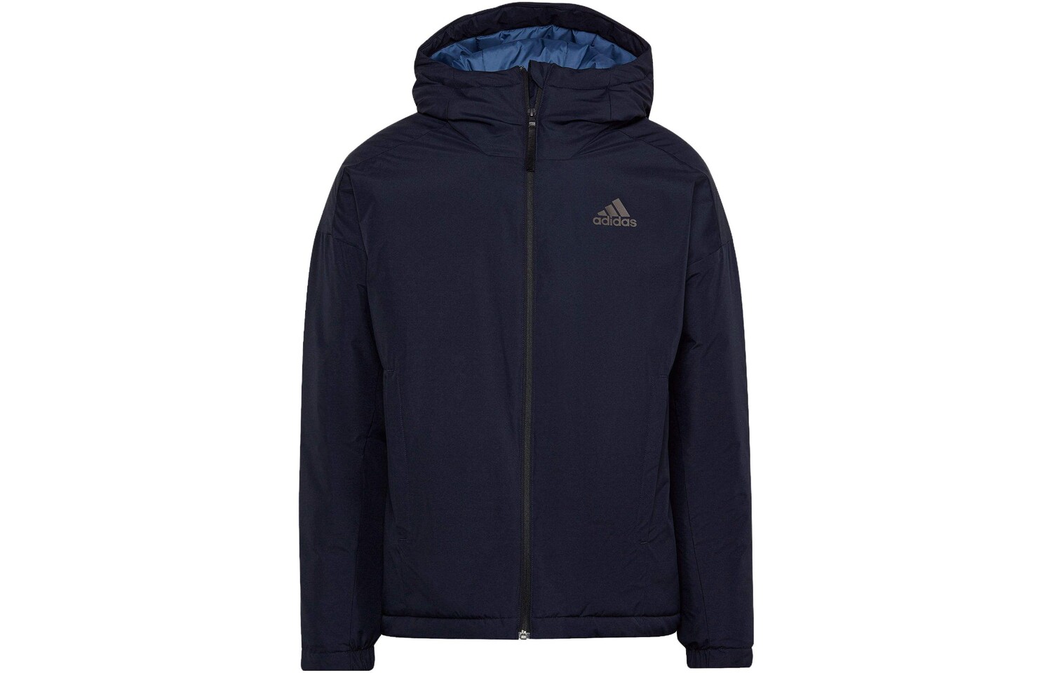 

Стеганая куртка мужская темно-синяя Adidas, темно-синий