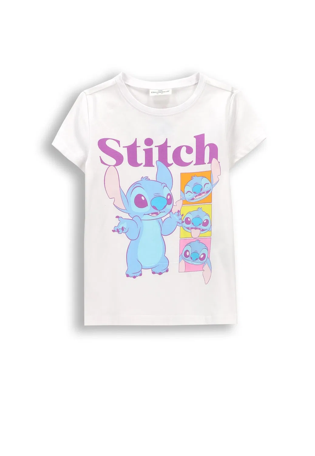 Футболка с принтом Stitch, Coccodrillo, белый