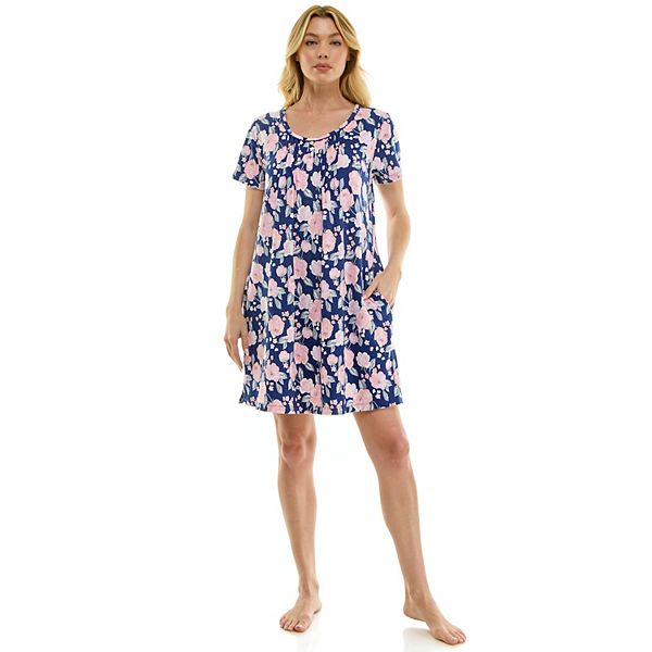 

Женская уютная ночная сорочка с коротким рукавом Croft & Barrow, Tia Floral Austin Rver
