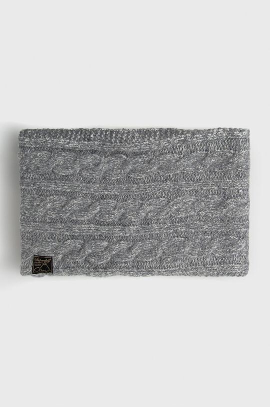 

Шарф из смесовой шерсти Superdry, серый