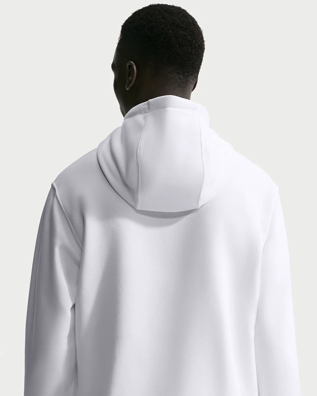 Мужская теннисная худи-пуловер NikeCourt Heritage Dri-FIT French Terry, White/Black — фото 2